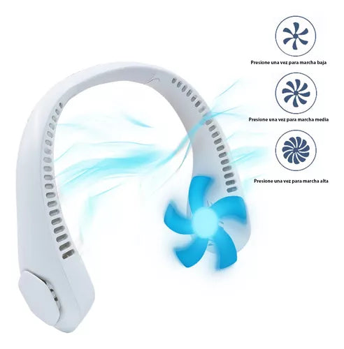 VENTILADOR DE CUELLO PORTATIL RECARGABLE