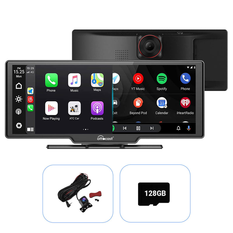 Producto casi agotado… ¡Compra ahora antes de que desaparezca! - Pantalla portátil para automóvil de 10" con Apple CarPlay y Android Auto