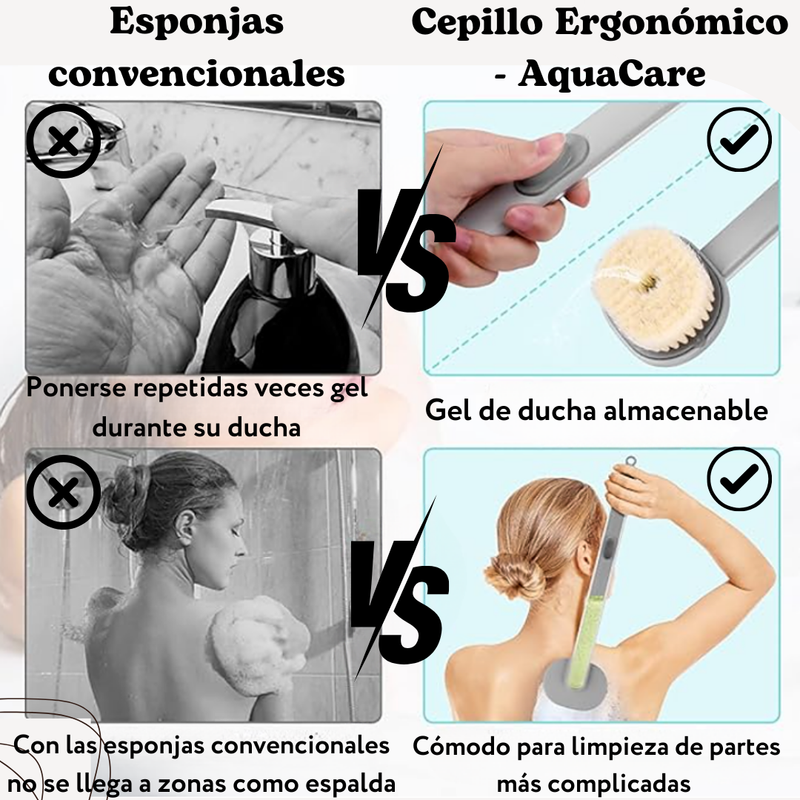 Cepillo de Ducha Ergonómico - AquaCare -50% DE DESCUENTO HOY