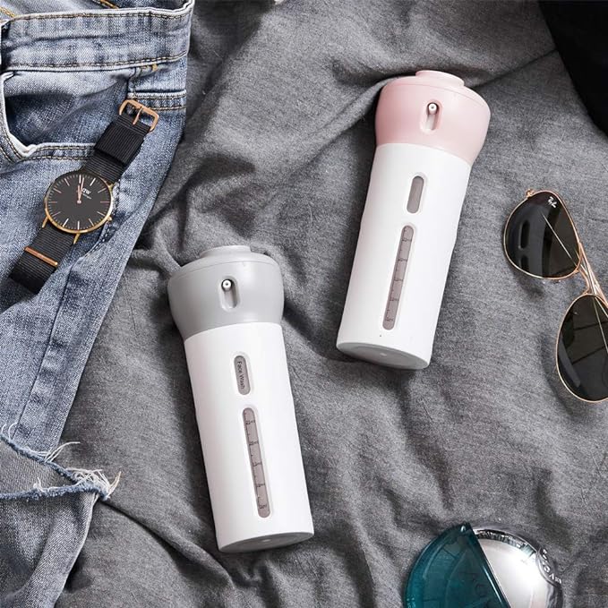 ViajaFácil 4 en 1: Dispensador Compacto de Líquidos