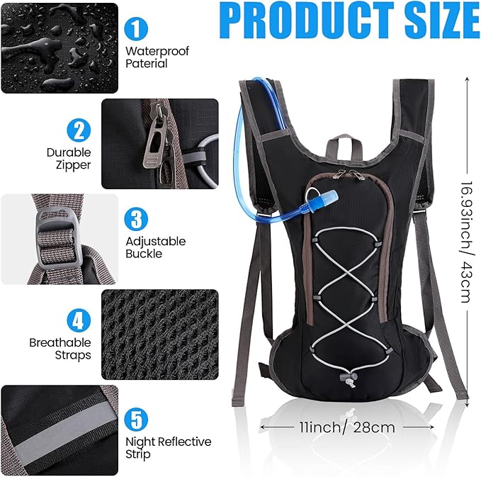 🎒🚵‍♂️ MOCHILAS DE HIDRATACIÓN CON DEPÓSITO DE 2L 💦🏃‍♂️