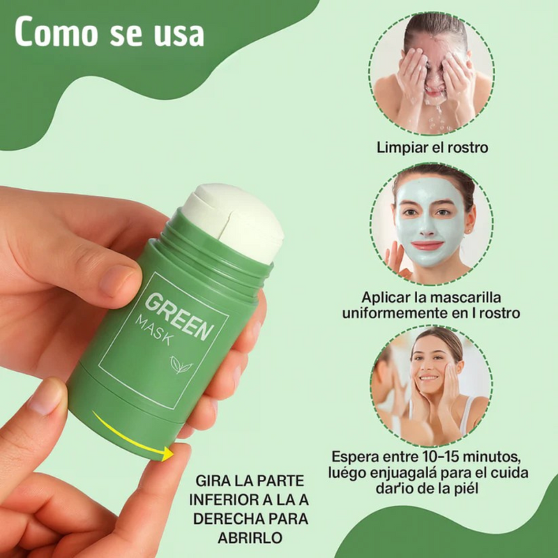 🌿 ¡Oferta 2x1 en Mascarilla de Té Verde! 👉 "Paga solo al recibir"