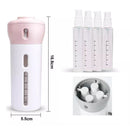 ViajaFácil 4 en 1: Dispensador Compacto de Líquidos