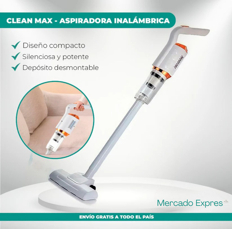 ¡Solo hoy y solo para los primeros 10 clientes! Aspiradora Inalámbrica Clean Max